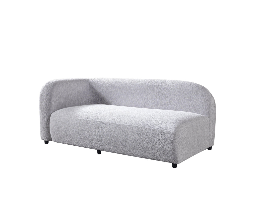 Liva Gray Boucle RAF 110" Sectional