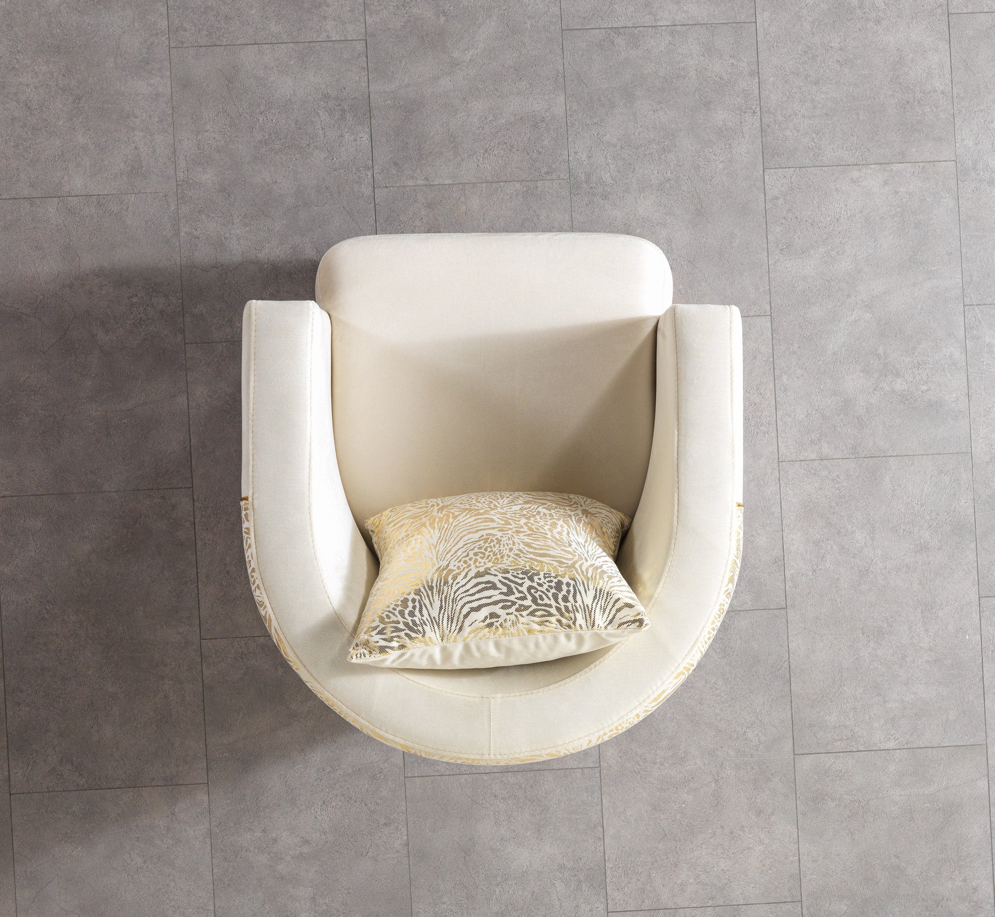 Anica Ivory Velvet Chair