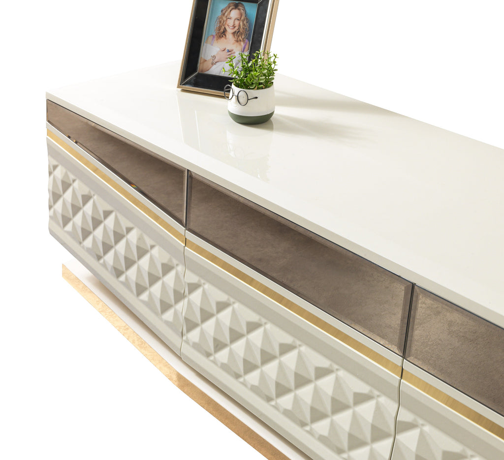 Anica Ivory Tv Stand