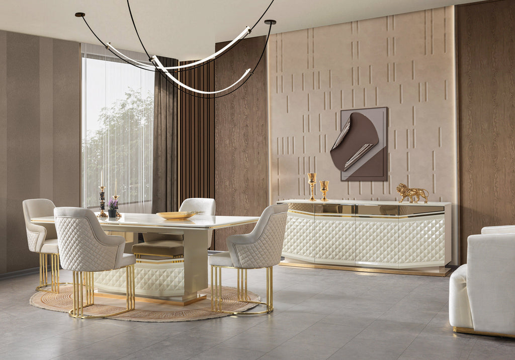 Anica Ivory 7-Piece Dining Set