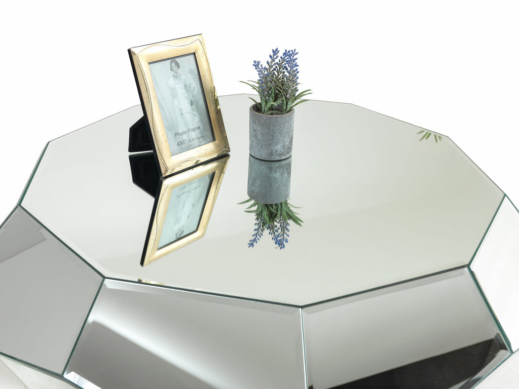 Diamond Mirrored  Coffee Table