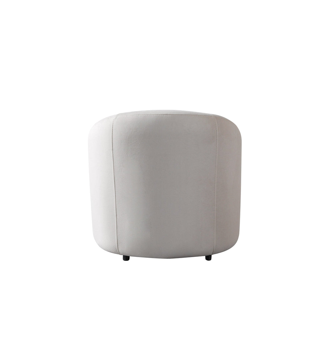 Bonita Ivory Velvet Accent Chair