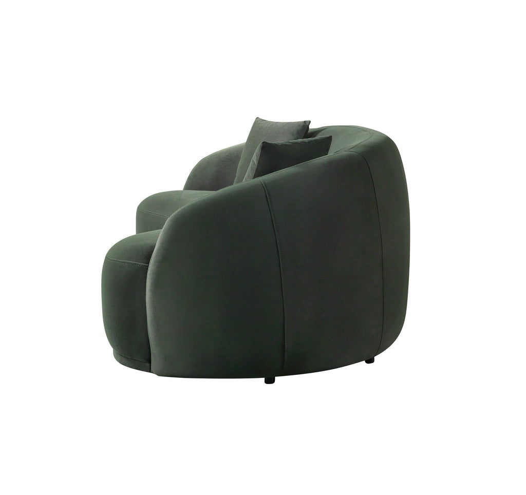 Bonita Green Velvet Sofa 91"