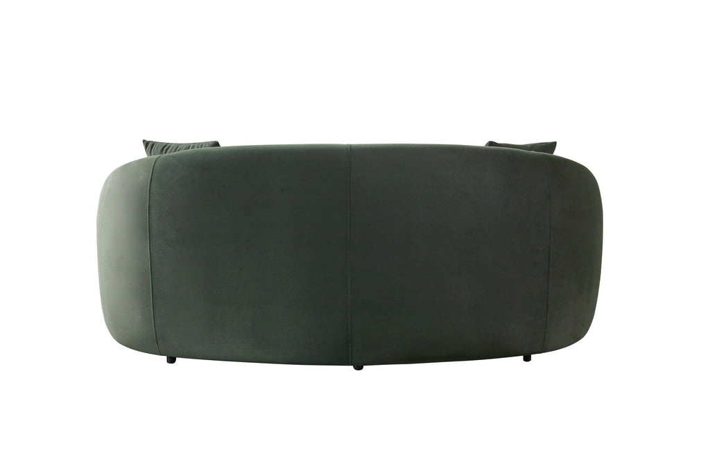 Bonita Green Velvet Sofa 91" & Loveseat 81"