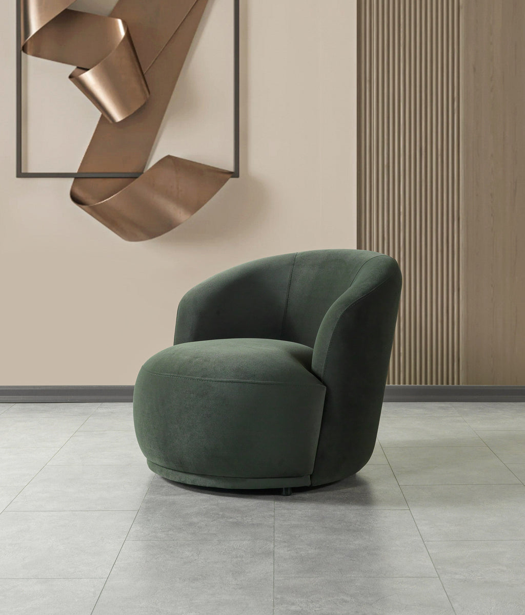 Bonita Green Velvet Accent Chair