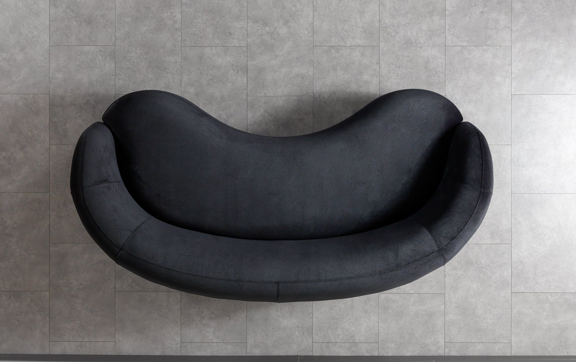 Bonita Black Velvet Sofa 91" & Loveseat 81"