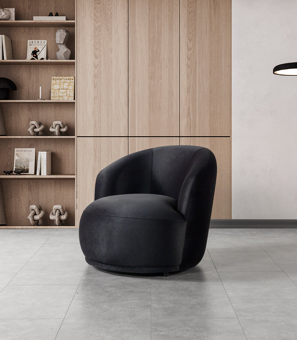 Bonita Black Velvet Sofa 91" & Loveseat 81"