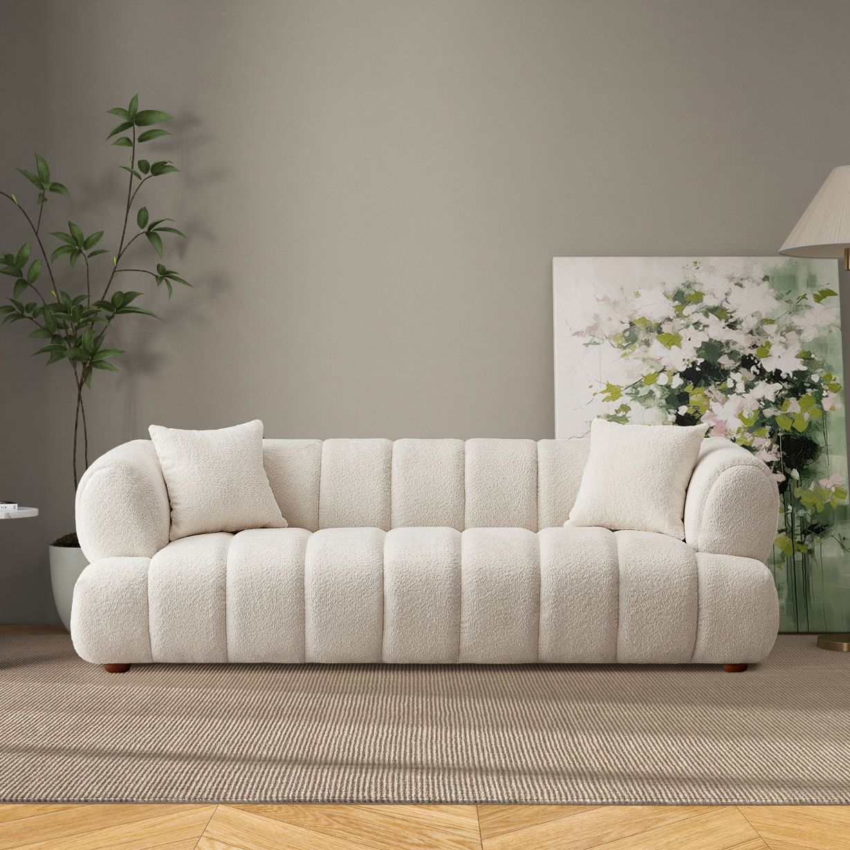CLEARANCE - Ranger Cream Boucle Sofa