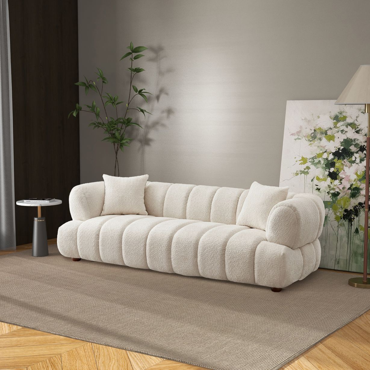 CLEARANCE - Ranger Cream Boucle Sofa