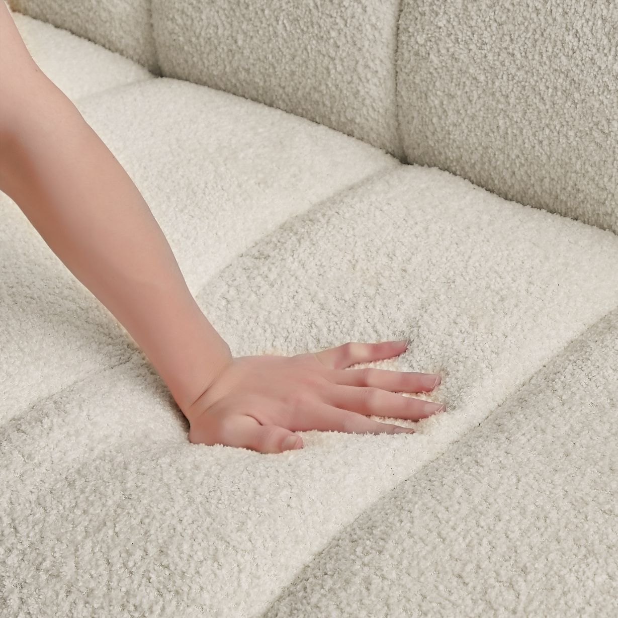 CLEARANCE - Ranger Cream Boucle Sofa