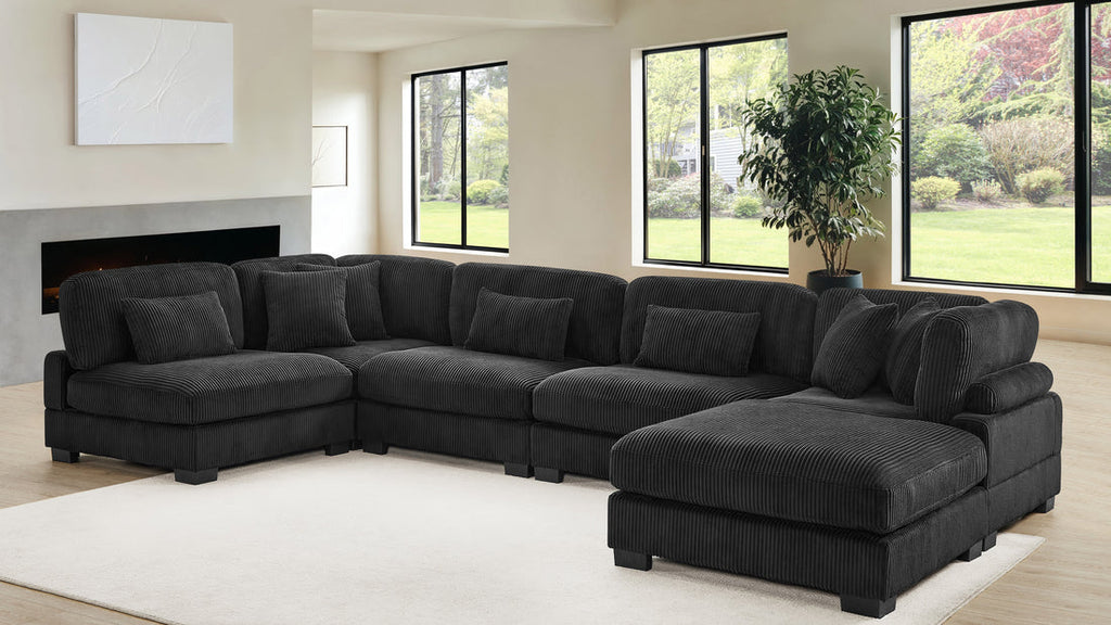 Supreme modular sectional with ottoman
