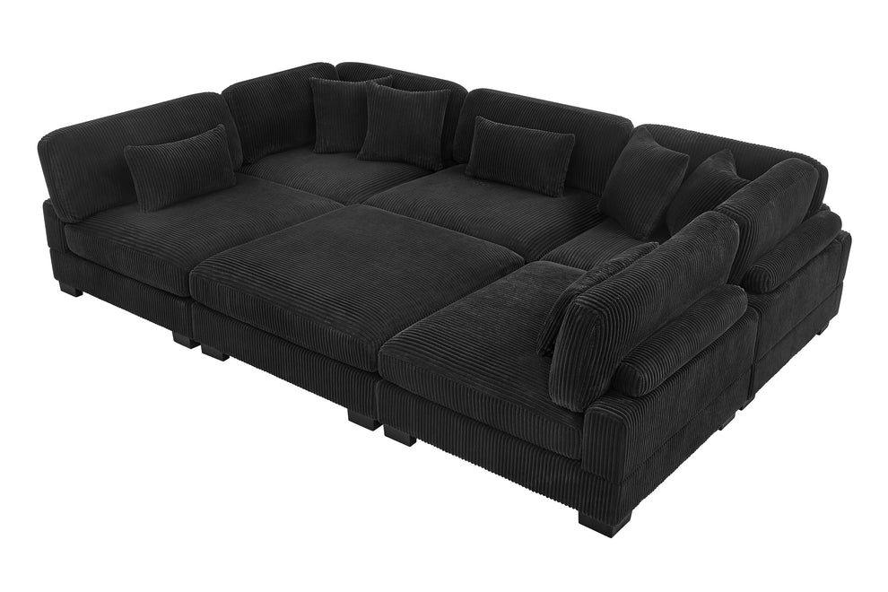 Supreme modular sectional with ottoman