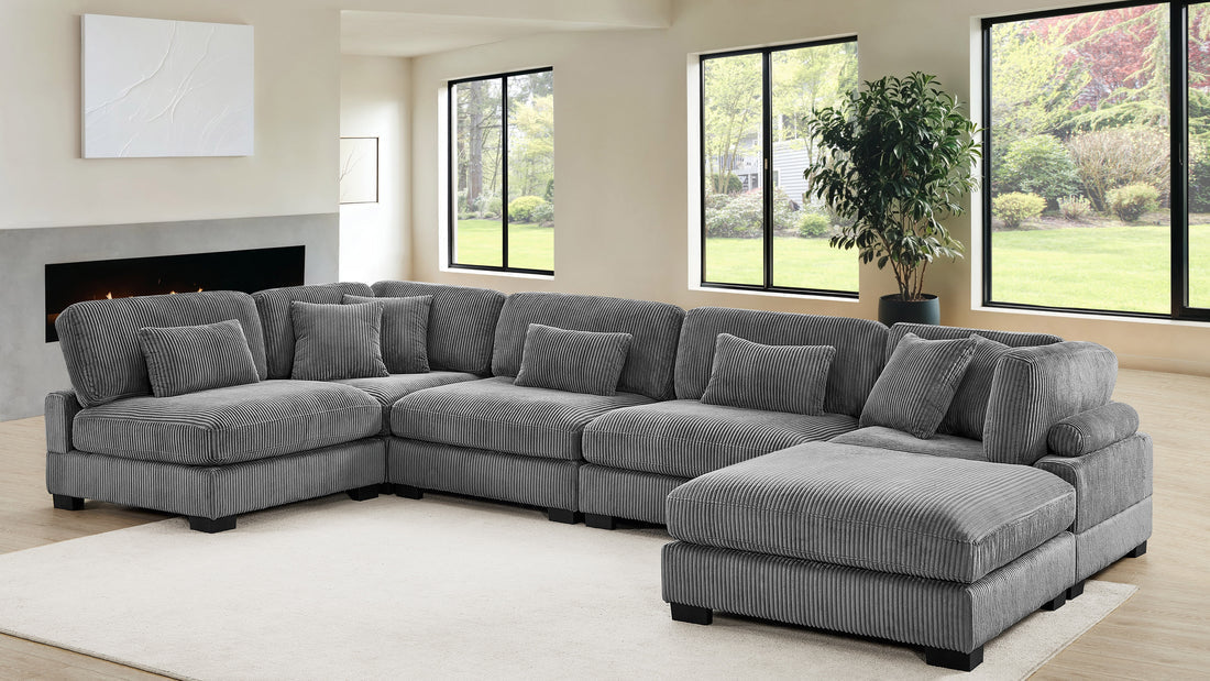 Supreme modular sectional with ottoman