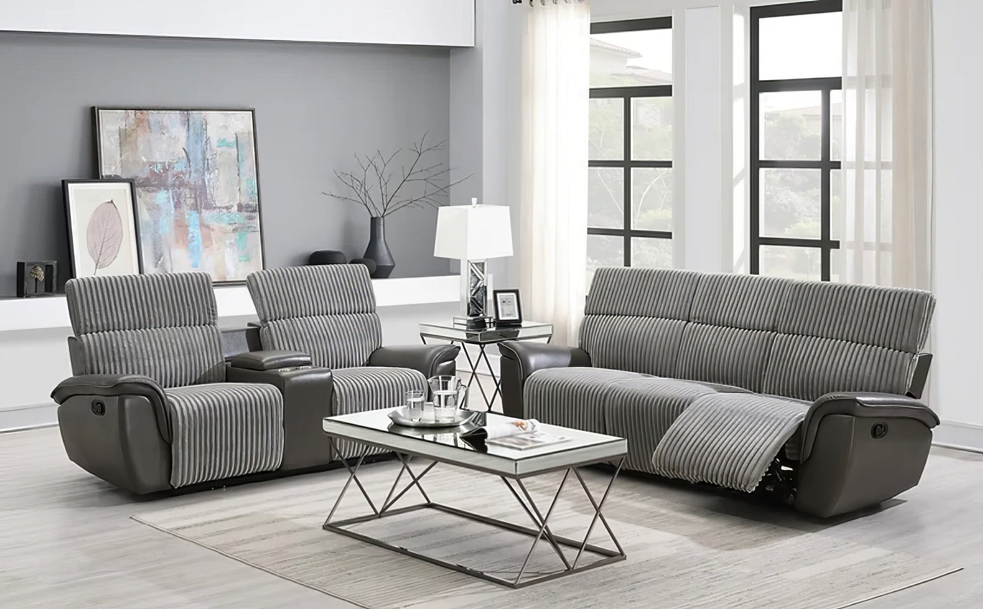 Twist Sofa,  Loveseat  and chair Reclining