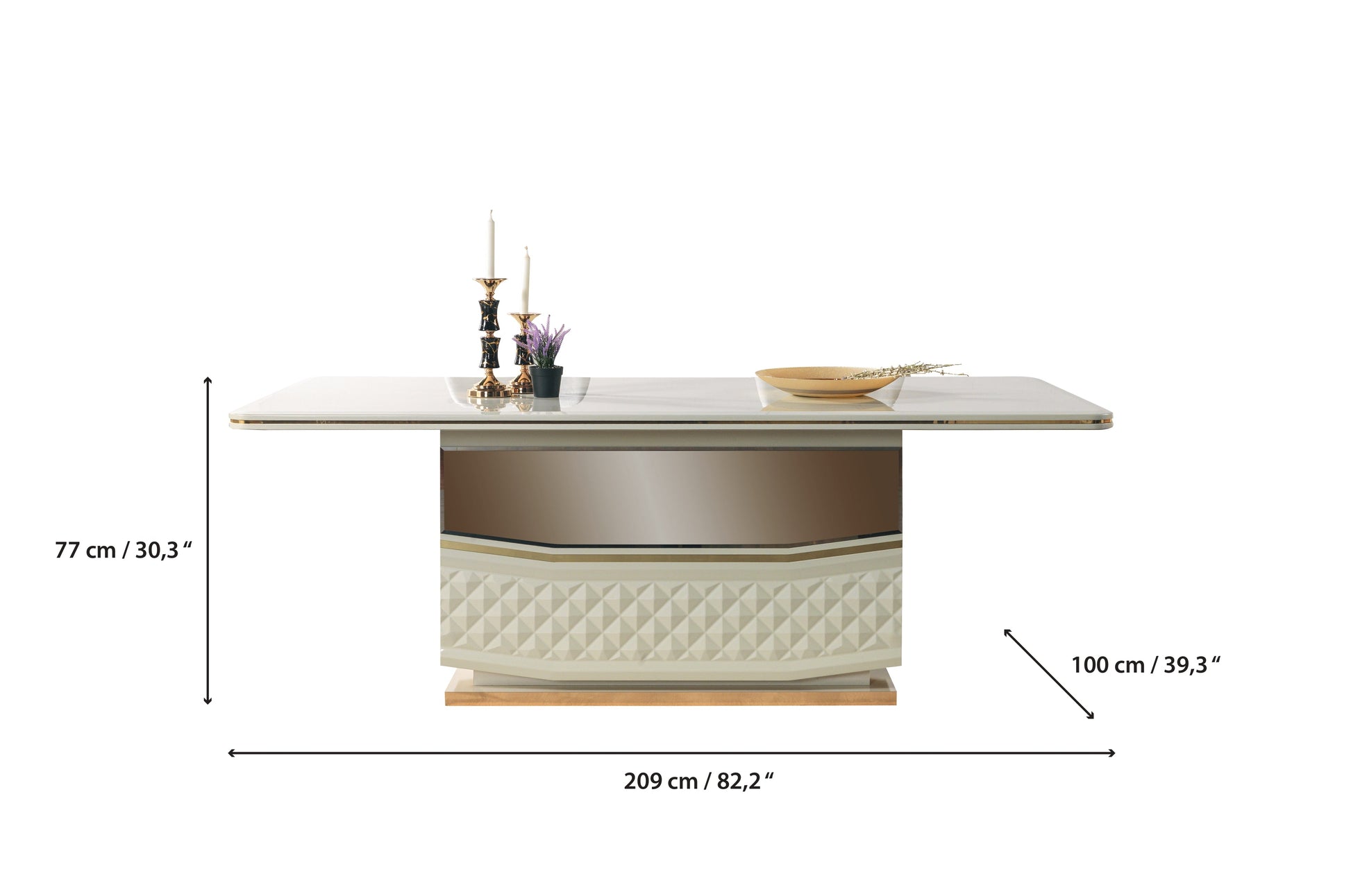 Anica Ivory 7-Piece Dining Set