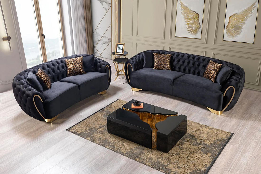 Victoria Velvet Sofa & Loveseat