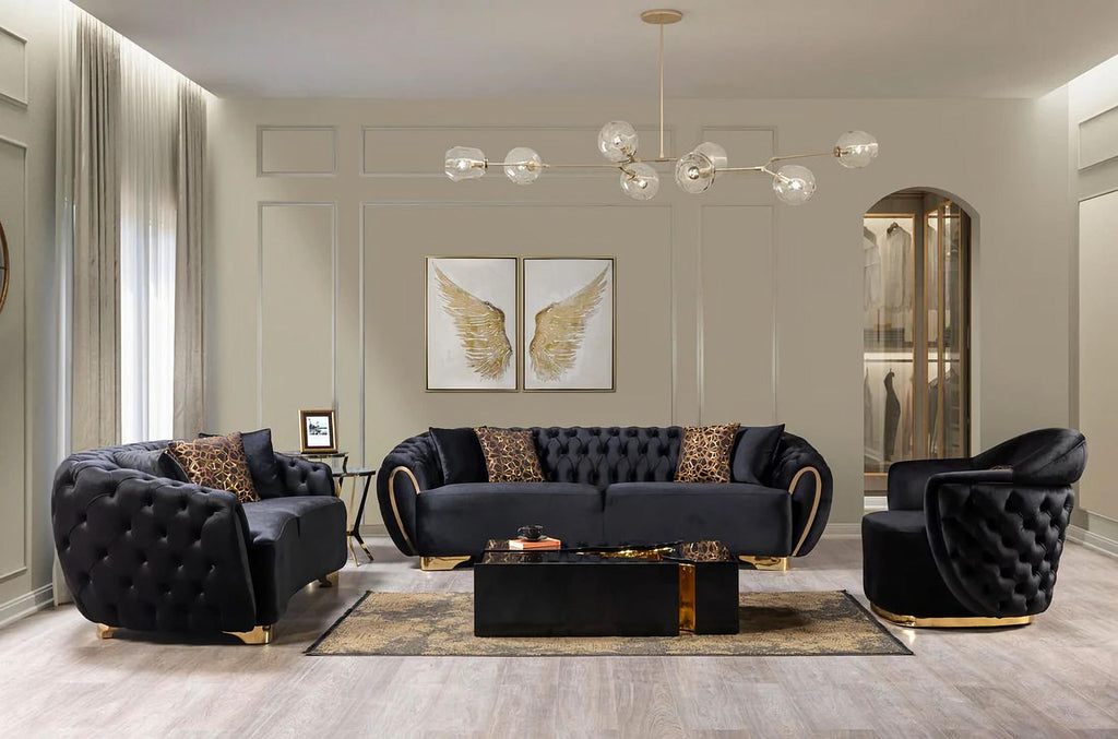 Victoria Velvet Sofa & Loveseat