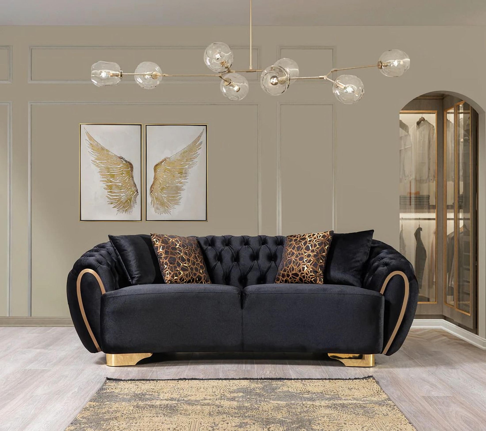 Victoria Velvet Sofa & Loveseat