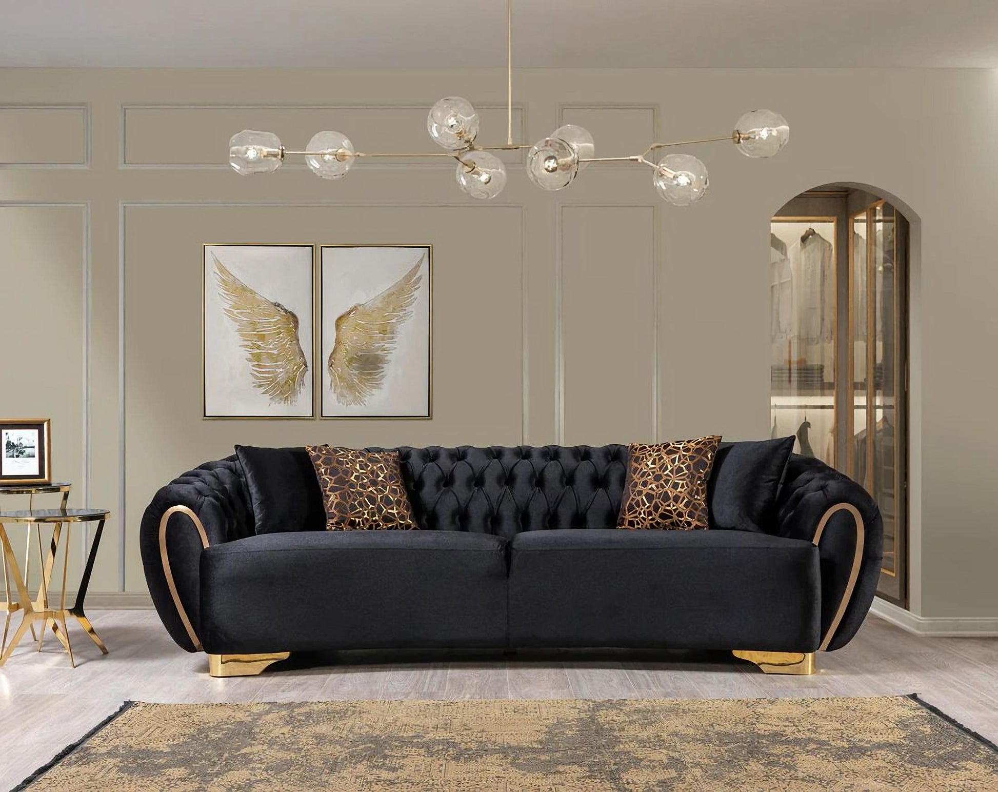 Victoria Velvet Sofa & Loveseat