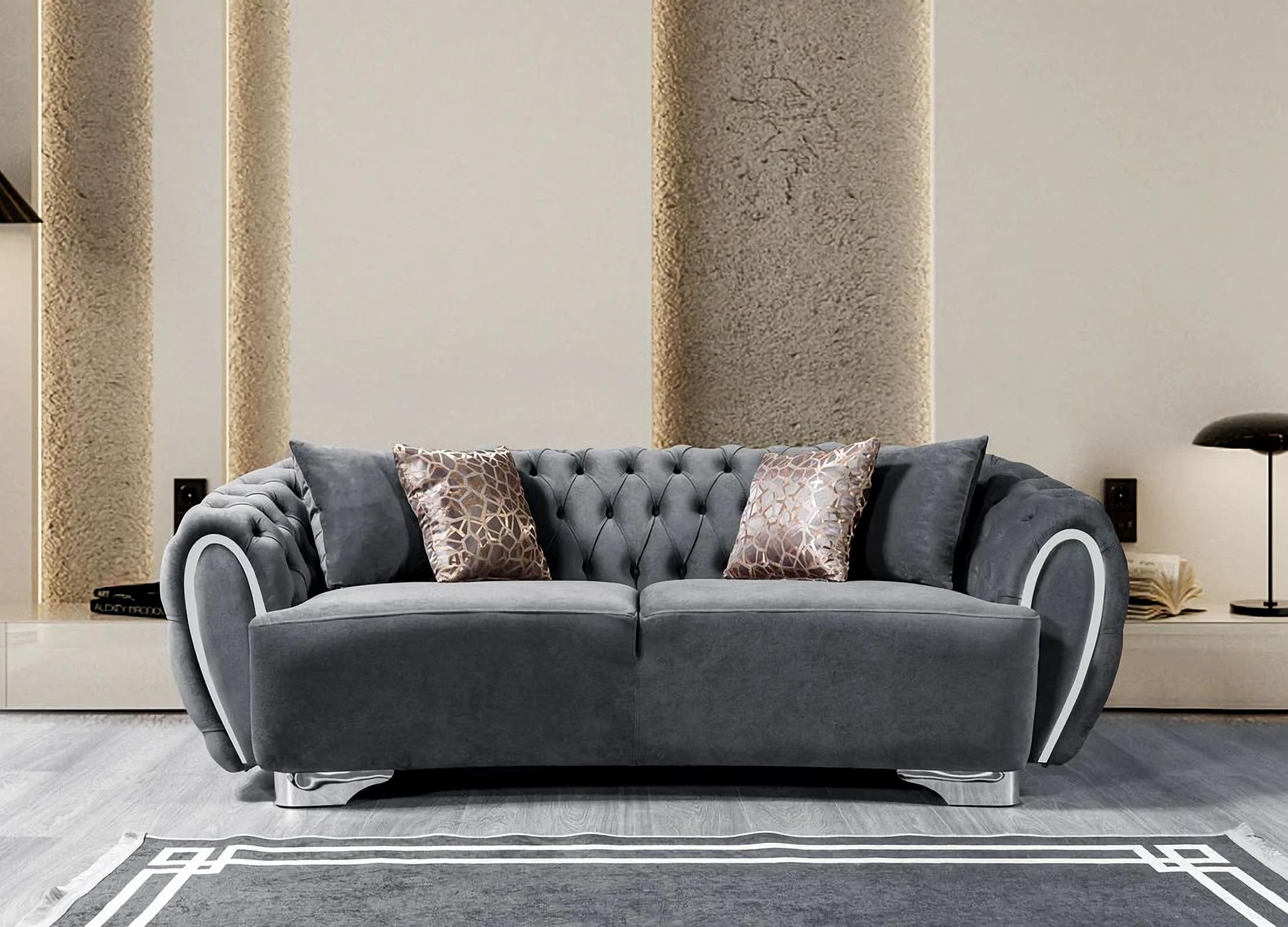 Victoria Velvet Sofa & Loveseat