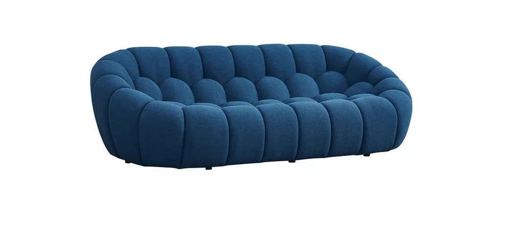 Bubbles Sofa and Loveseat  Blue Set