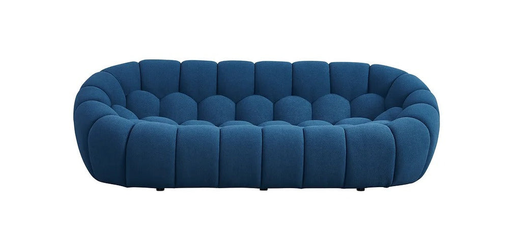 Bubbles Sofa and Loveseat  Blue Set