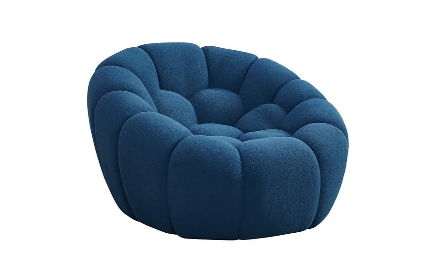 Bubbles Sofa and Loveseat  Blue Set