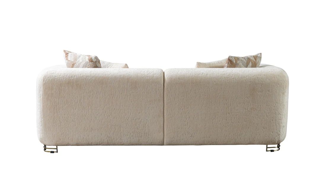 Brenda Ivory Boucle Sofa & Loveseat Set