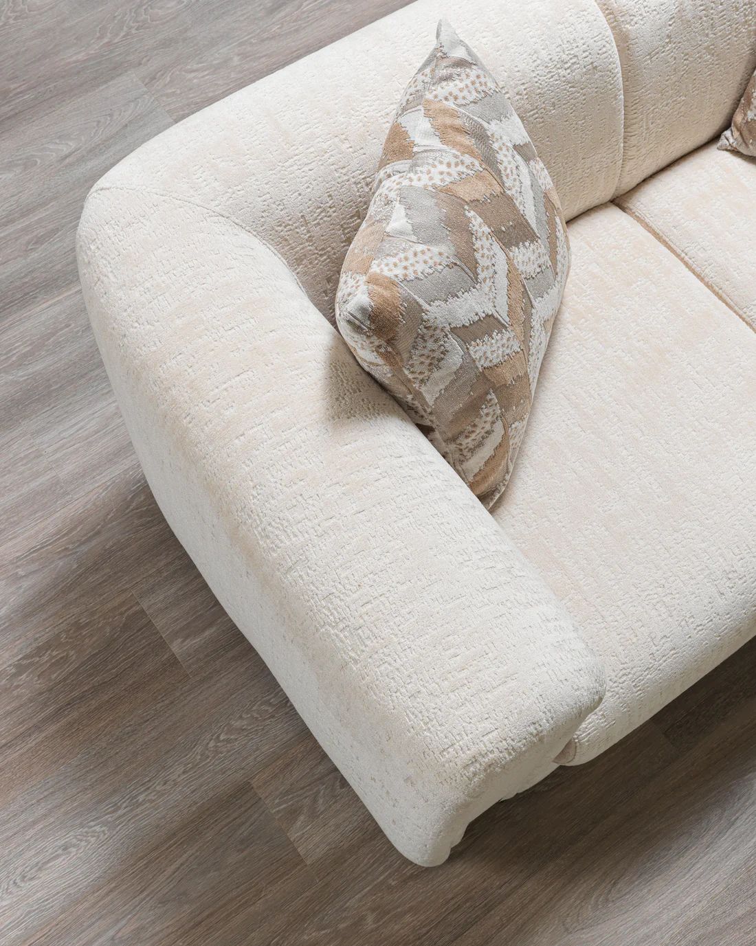 Brenda Ivory Boucle Sofa & Loveseat Set