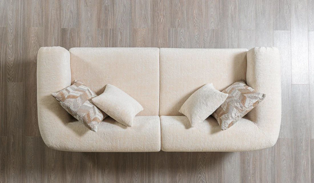 Brenda Ivory Boucle Sofa & Loveseat Set