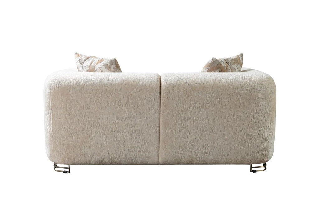 Brenda Ivory Boucle Sofa Loveseat