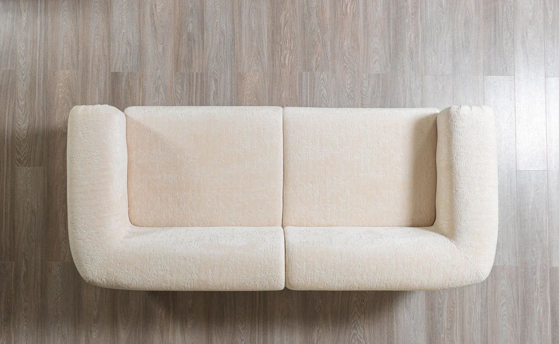 Brenda Ivory Boucle Sofa Loveseat