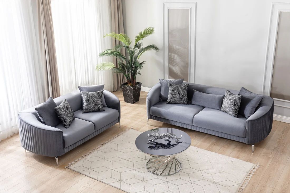 Angela Sofa and Loveseat Set