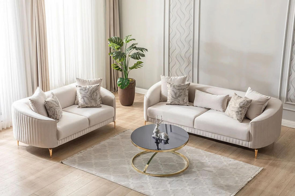 Angela Sofa and Loveseat Set
