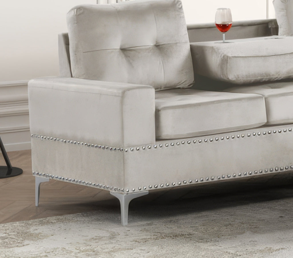 Anserra Reversible Sectional + Ottoman Set