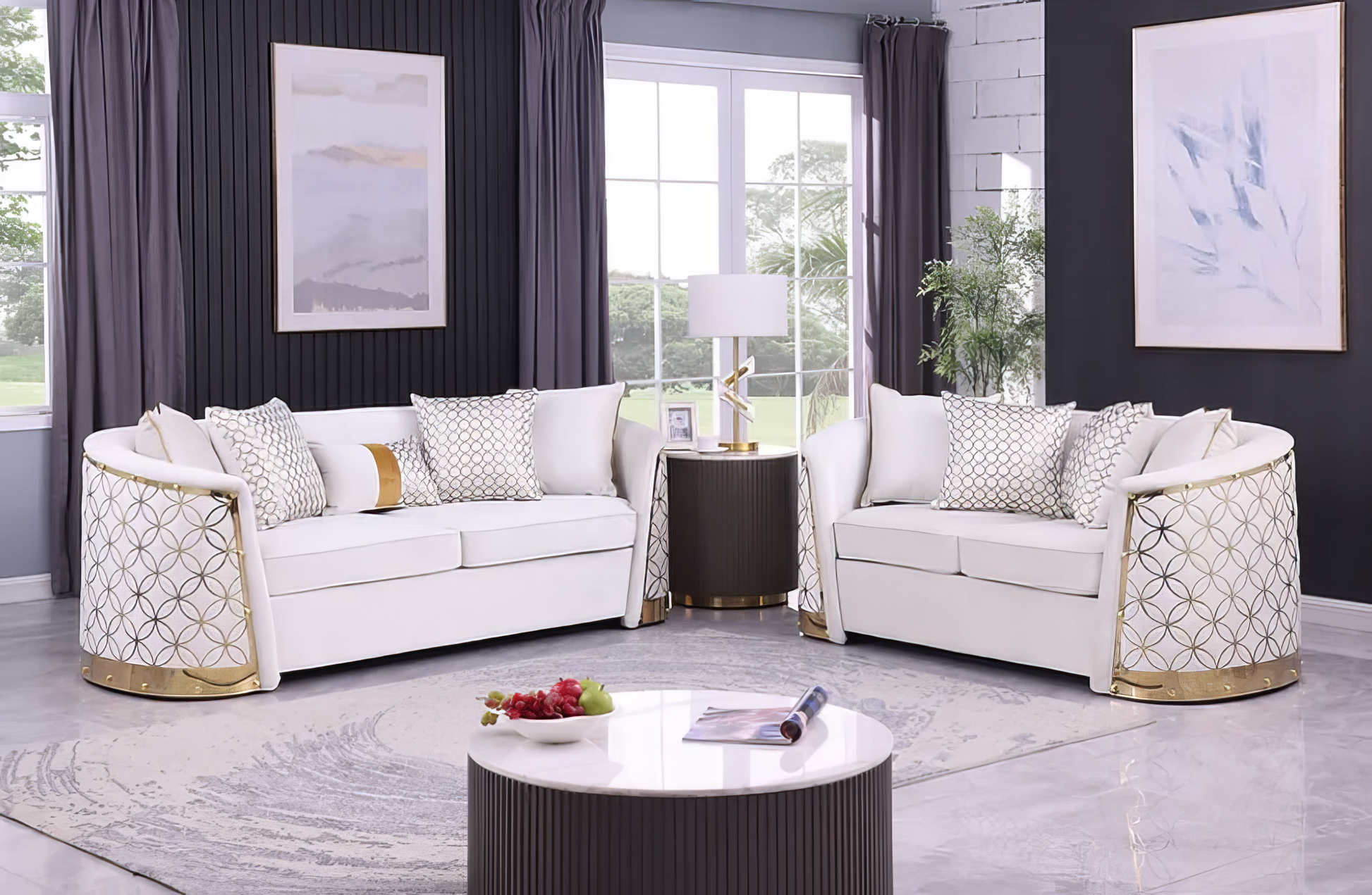 Athena Sofa and Loveseat