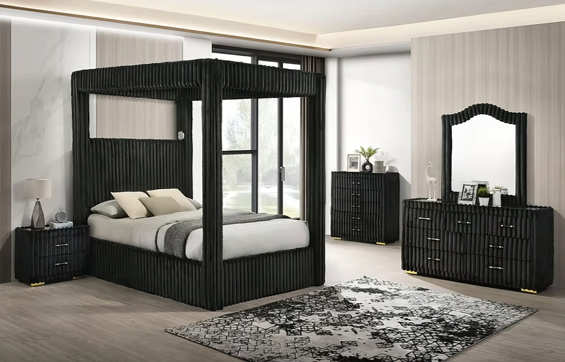 Atlam Canopy Bedroom Set