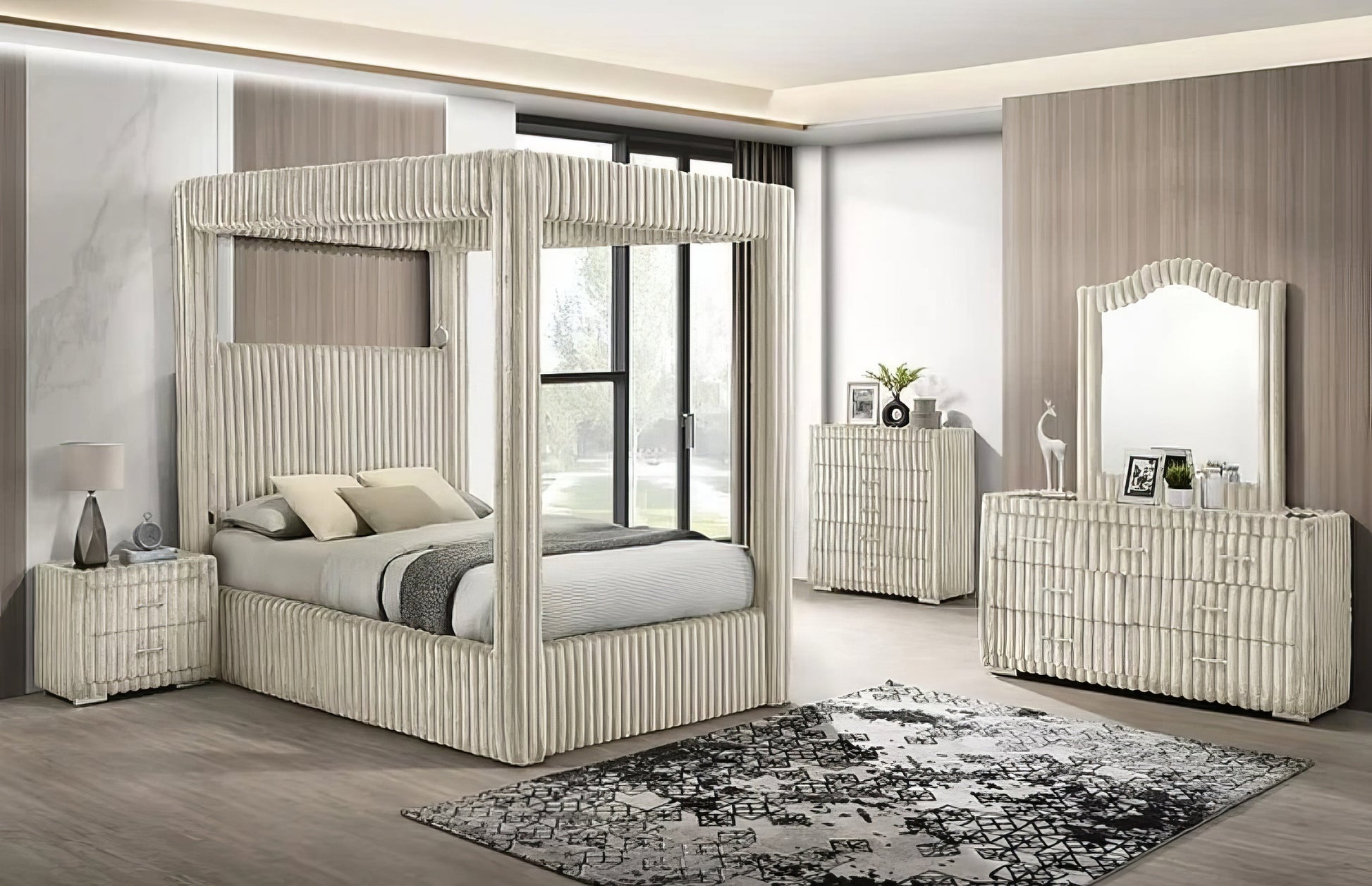 Atlam Canopy Bedroom Set