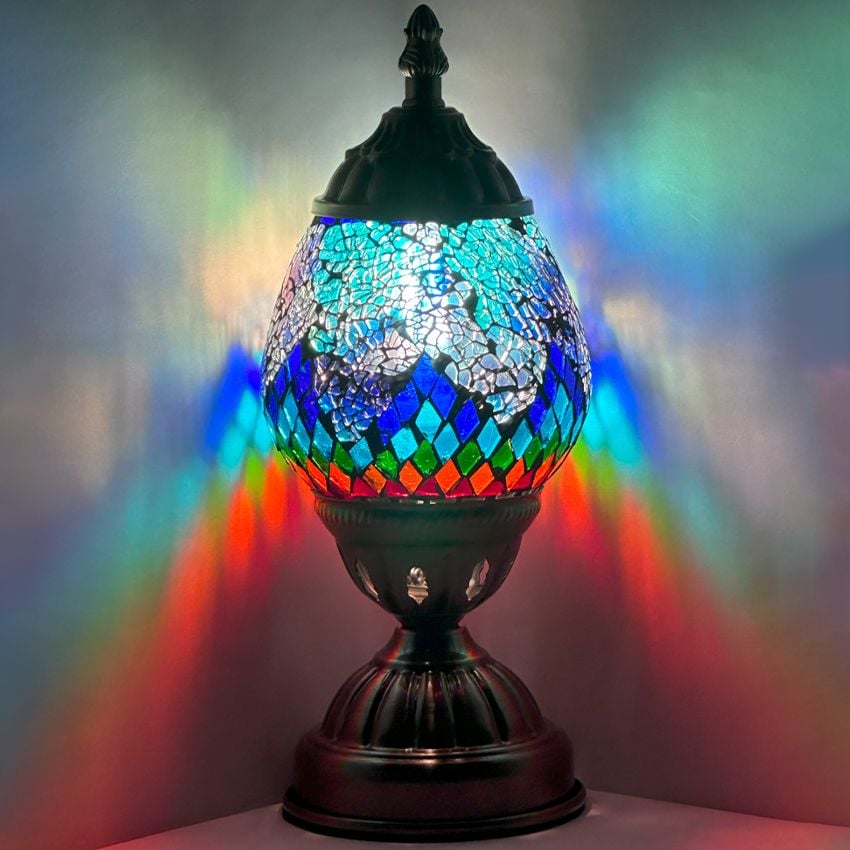 Tiffany style Lamp with Mosaic Glasses
