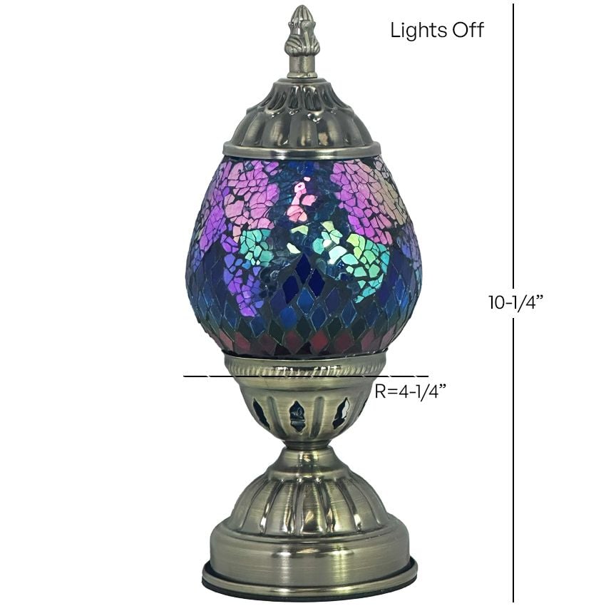 Tiffany style Lamp with Mosaic Glasses