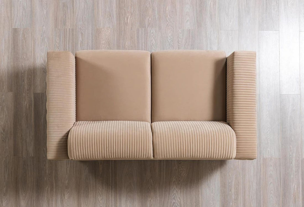 Belinda Coffee Velvet Sofa & Loveseat