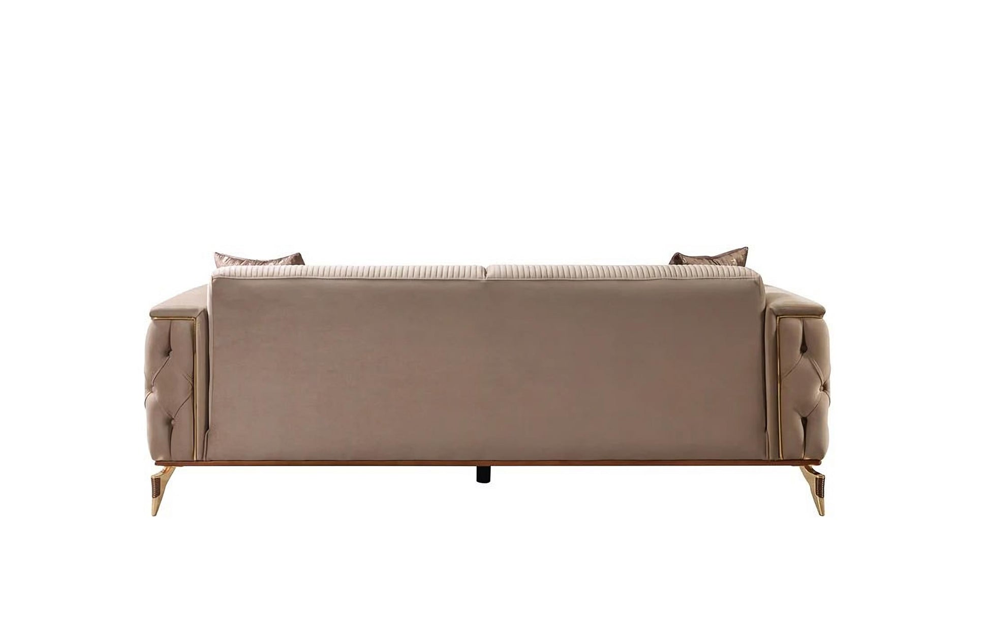 Belinda Coffee Velvet Sofa & Loveseat