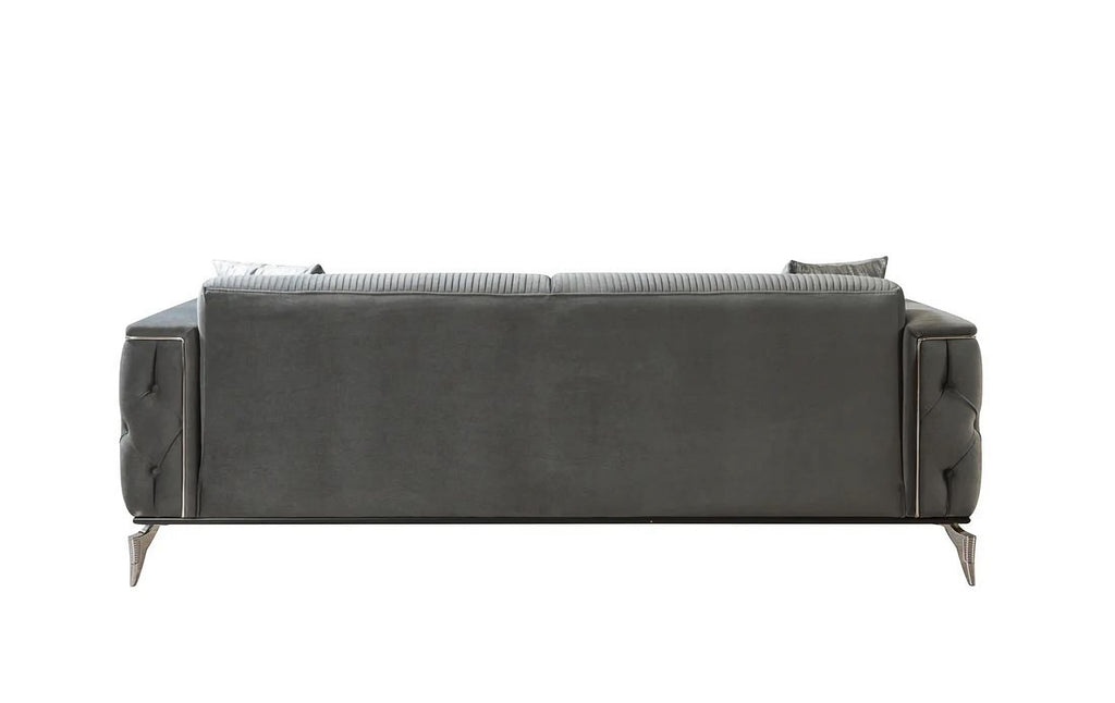 Belinda Gray Velvet Sofa & Loveseat