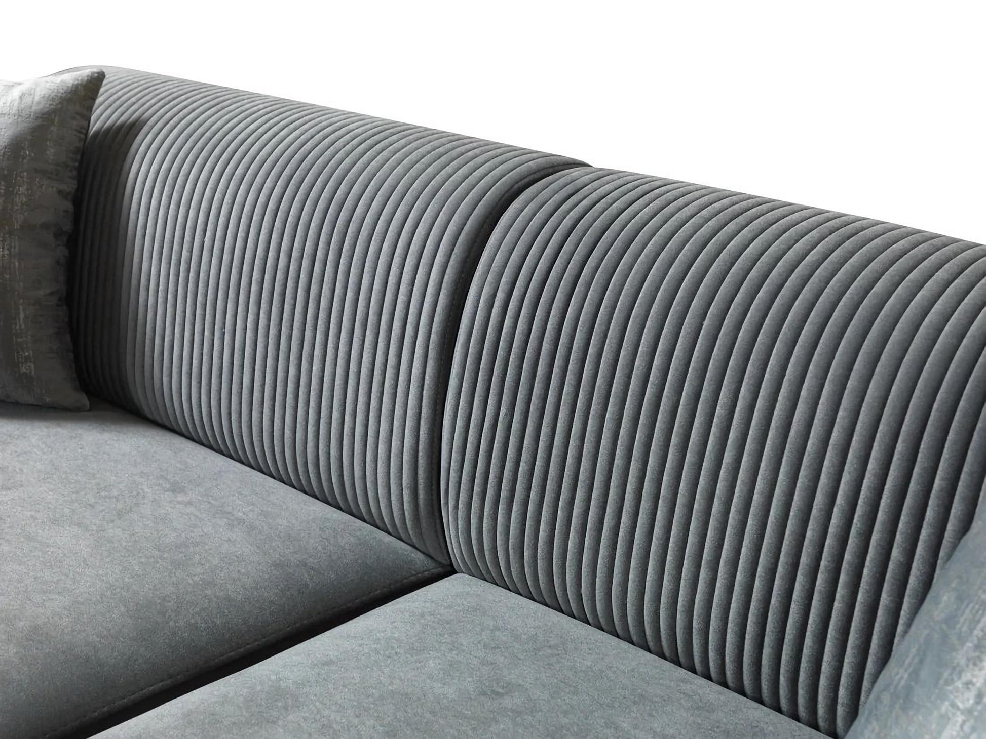 Belinda Gray Velvet Sofa & Loveseat