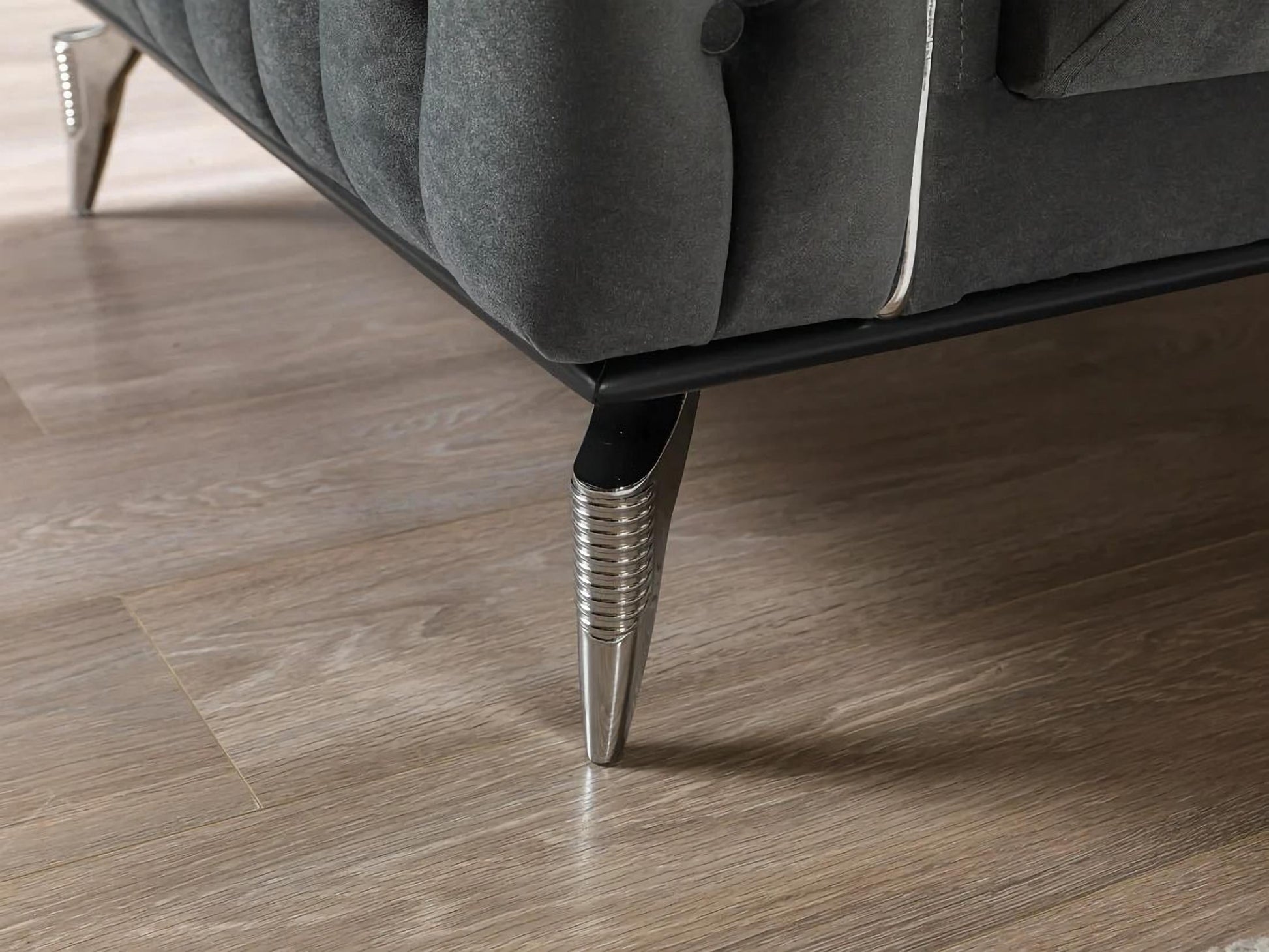 Belinda Gray Velvet Sofa & Loveseat