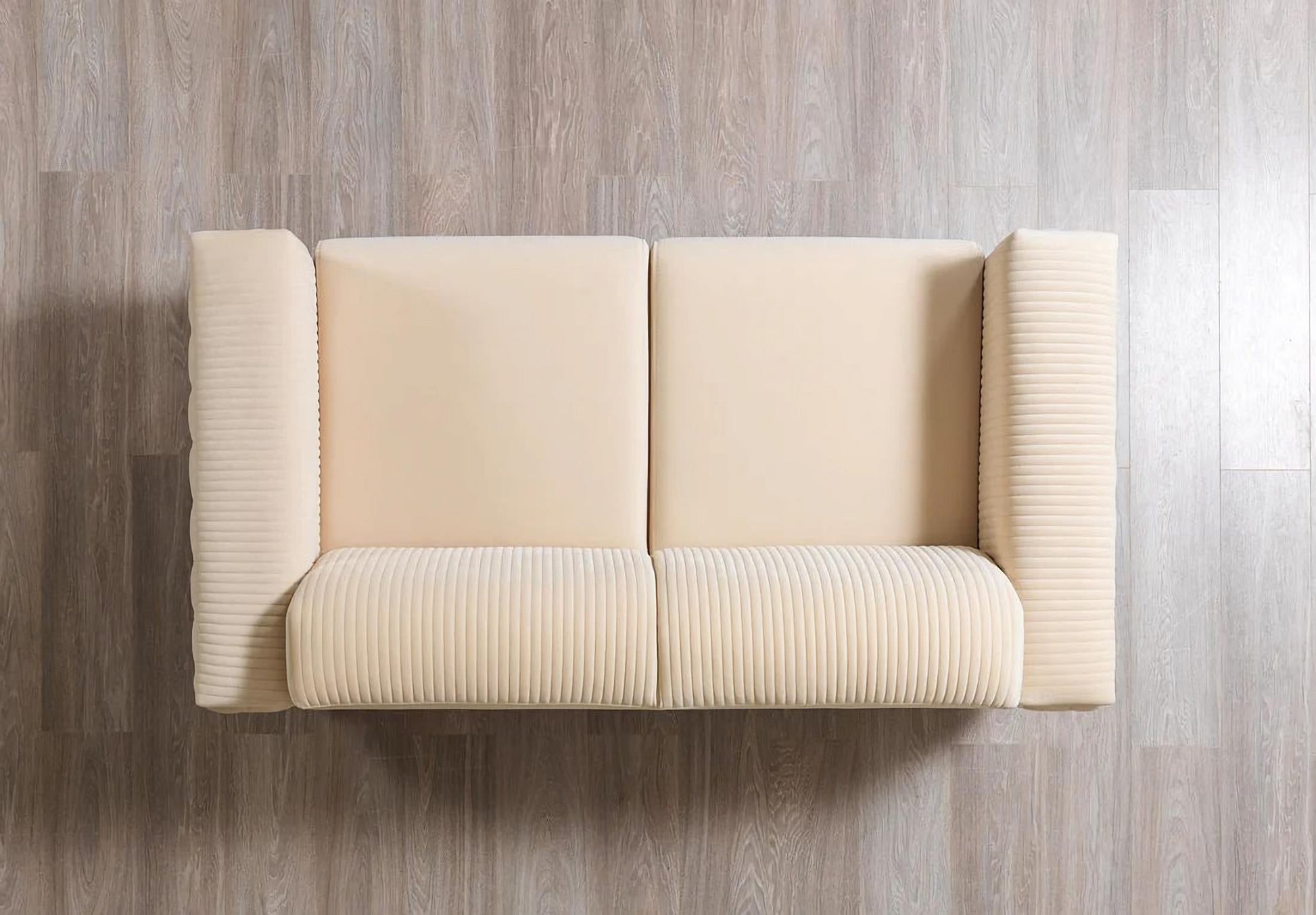 Belinda Ivory Velvet Sofa & Loveseat