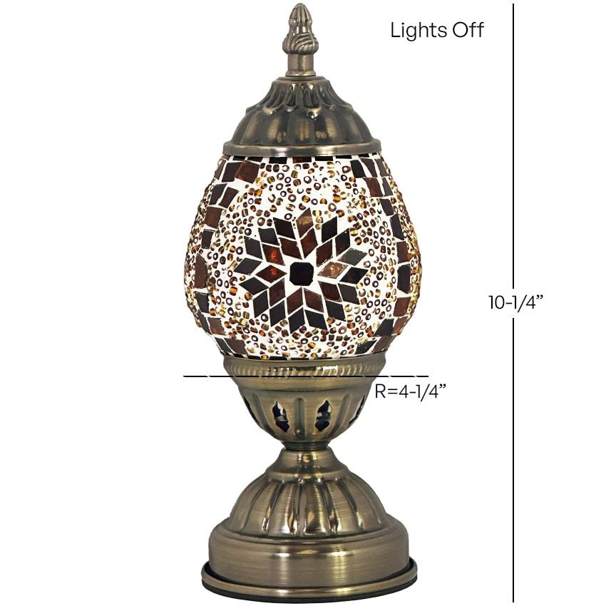 Mosaic Bedside Lamps with Bright Yellow colors