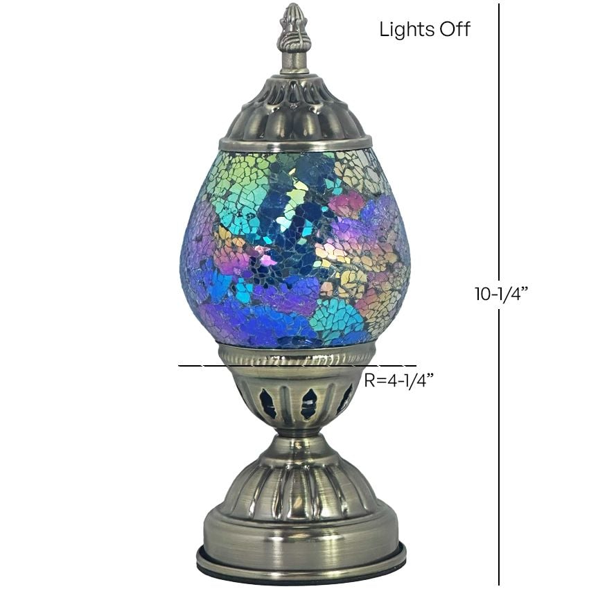Mosaic Desk Lamp with Cosmic Blue