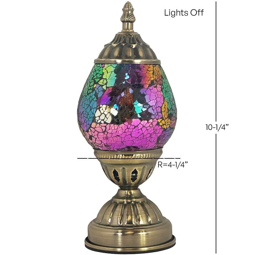 Mosaic Table Lamps with Cosmic Golden colors