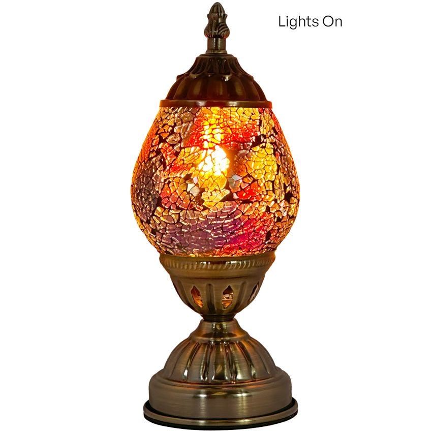 Mosaic Table Lamps with Cosmic Golden colors